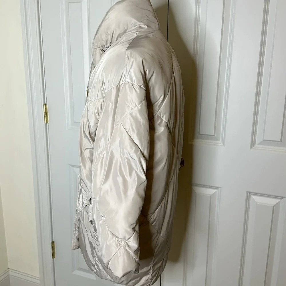 Free People Ella Puffa Coat in Mineral Dust SzXS